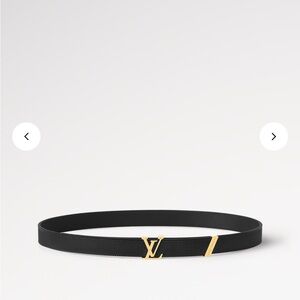 Black Louis Vuitton LV Initiales 20MM